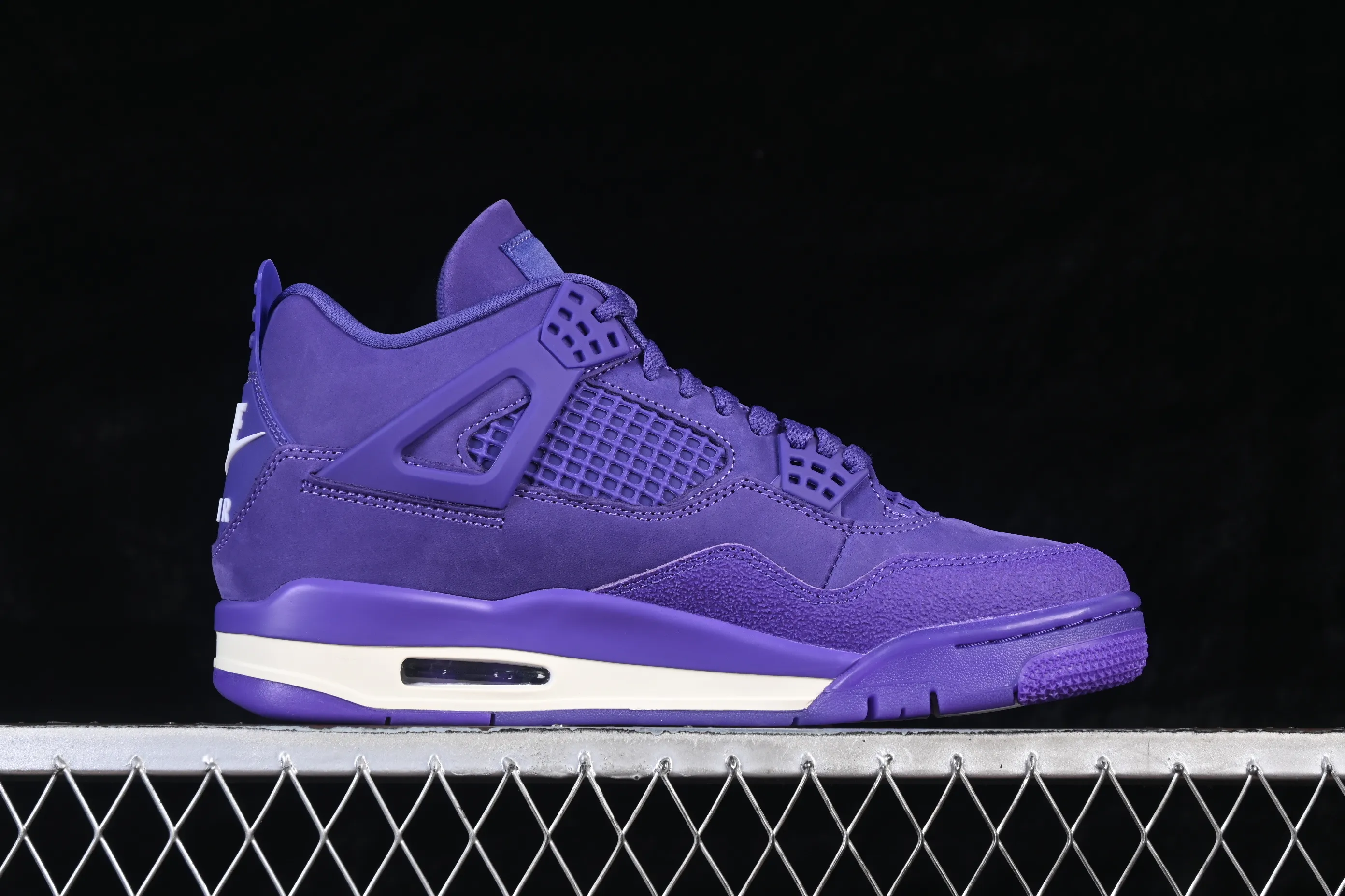 All categories Air Jordan Jordan series basketball shoes Air Jordan 4 GX foreign trade version Nigel Sylvester x Air Jordan 4 Retro "Purple" AJ4 Joe 4 joint blue brick HF4340-500
